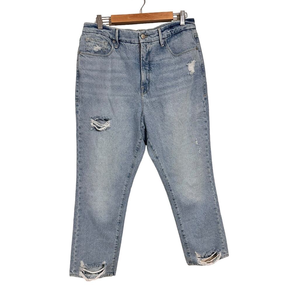Good American Good Boy Jeans GB050T Size 14 or Size 32 - Picture 1 of 6